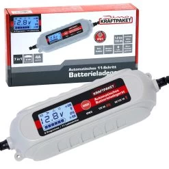 Dino KRAFTPAKET Batterieladegerät Mit Batterietester 6V/12V 4A KFZ Auto Motorrad