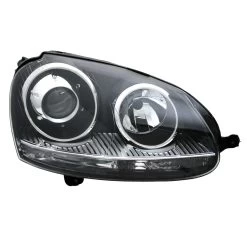 Scheinwerfer Klarglas Für VW Golf 5 Jetta 5 Bj. 03-10 Schwarz/Chrom Xenon Optik -Scheinwerfer 20015 3 1280x1280