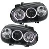 Scheinwerfer Angel Eyes Für VW Golf 4 Bj. 97-03 Schwarz