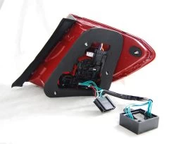 LED Lightbar Rückleuchten Für Mercedes C-Klasse W204 Kombi Bj. 07-10 Rot/Chrom -Scheinwerfer 4165 1 1280x1280