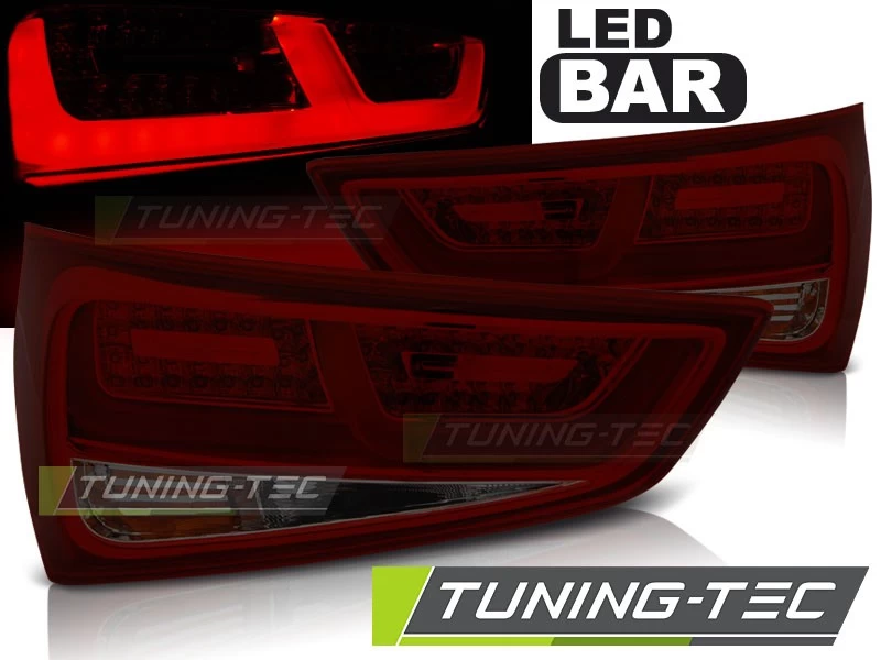 LED Lightbar Rückleuchten Für Audi A1 + Sportback Bj. 10-14 Rot/Smoke 4 LED Lightbar Rückleuchten Für Audi A1 + Sportback Bj. 10-14 Rot/Smoke – Bild 2