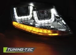 Scheinwerfer DRL LED Tagfahrlicht Für VW Golf 7 Bj. 12-16 Schwarz Chrom Mit LED Blinker -Scheinwerfer 5028 2 1280x1280