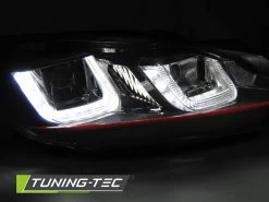 Scheinwerfer U-Tube LED Tagfahrlicht Für VW Golf 6 Bj. 08-13 Schwarz Rot Edition -Scheinwerfer 5072 1 1280x1280