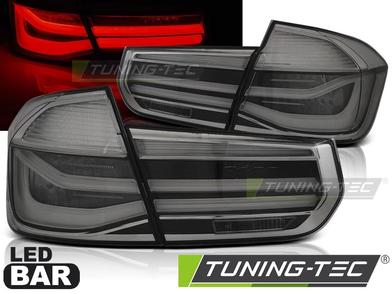 LED Lightbar Rückleuchten Für BMW F30 Limo Bj. 11-15 Smoke 4 LED Lightbar Rückleuchten Für BMW F30 Limo Bj. 11-15 Smoke – Bild 2