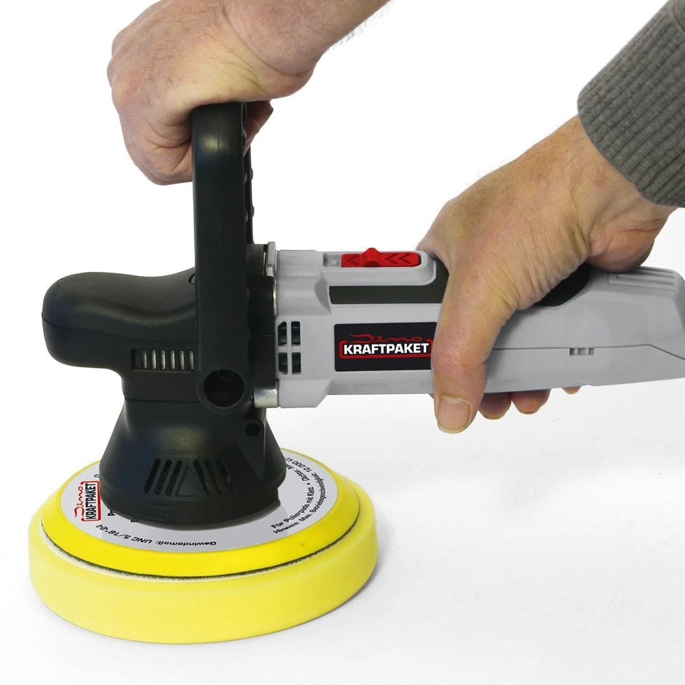 Dino KRAFTPAKET 640220 Exzenter Poliermaschine 9mm Profi Set 1600-6400U/min 4 Dino KRAFTPAKET 640220 Exzenter Poliermaschine 9mm Profi Set 1600-6400U/min – Bild 2