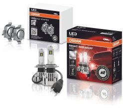 OSRAM Night Breaker H7 LED Nachrüstlampen + Adapter Für VW Tiguan 2 AD Allspace