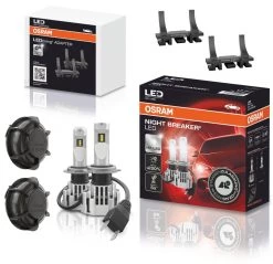 OSRAM Night Breaker H7 LED Nachrüstlampen + Adapter Für Ford Focus MK4 Ab 2018-