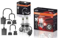 OSRAM Night Breaker H7 LED Nachrüstlampen + Adapter Für Audi Q3 8U 2011-2014
