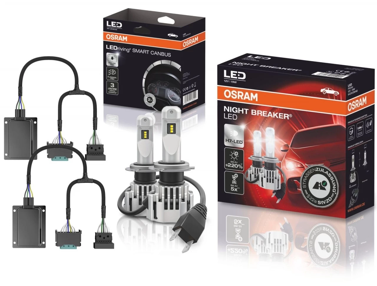 OSRAM Night Breaker H7 LED Nachrüstlampen Adapter Für BMW X3 F25 Facelift 2014- 3 OSRAM Night Breaker H7 LED Nachrüstlampen Adapter Für BMW X3 F25 Facelift 2014-