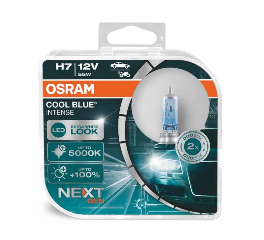 OSRAM H7 Cool Blue Intense 64210CBN Next Generation 55W 12V Duo Box 4 OSRAM H7 Cool Blue Intense 64210CBN Next Generation 55W 12V Duo Box – Bild 2