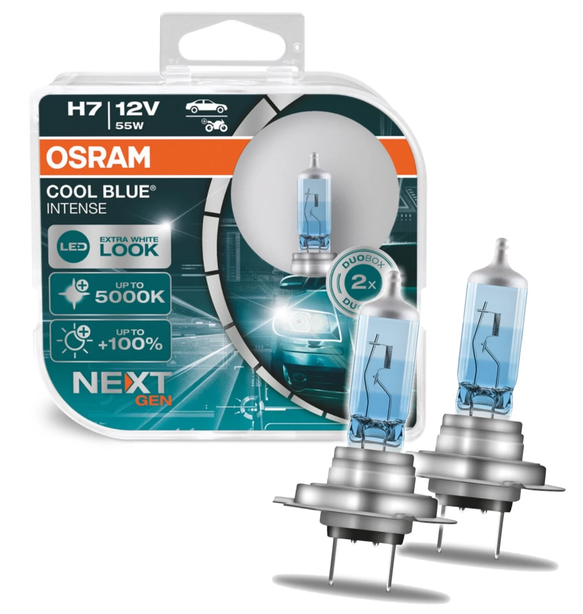 OSRAM H7 Cool Blue Intense 64210CBN Next Generation 55W 12V Duo Box 3 OSRAM H7 Cool Blue Intense 64210CBN Next Generation 55W 12V Duo Box