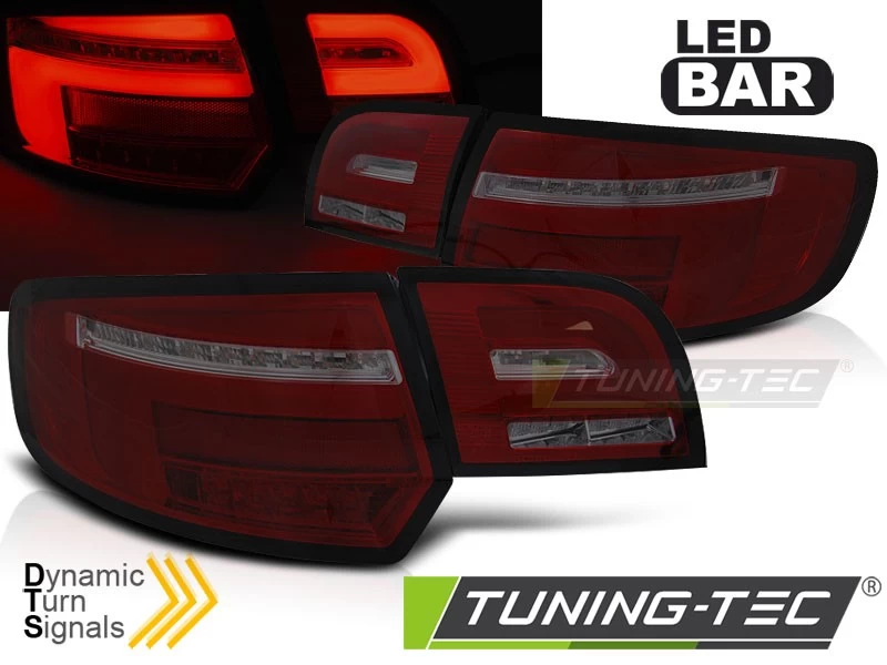 Voll LED Lightbar Rückleuchten Für Audi A3 8P Sportback Bj. 08-12 Rot/Smoke Dynamischer Blinker 4 Voll LED Lightbar Rückleuchten Für Audi A3 8P Sportback Bj. 08-12 Rot/Smoke Dynamischer Blinker – Bild 2
