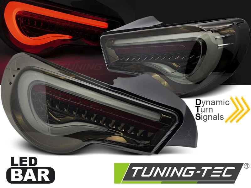 LED Lightbar Rückleuchten Für Toyota GT86 Bj. 12-21 Smoke Dynamischer Blinker 4 LED Lightbar Rückleuchten Für Toyota GT86 Bj. 12-21 Smoke Dynamischer Blinker – Bild 2
