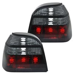 Rückleuchten Für VW Golf 3 Limo Bj. 91-97 Rot/Schwarz