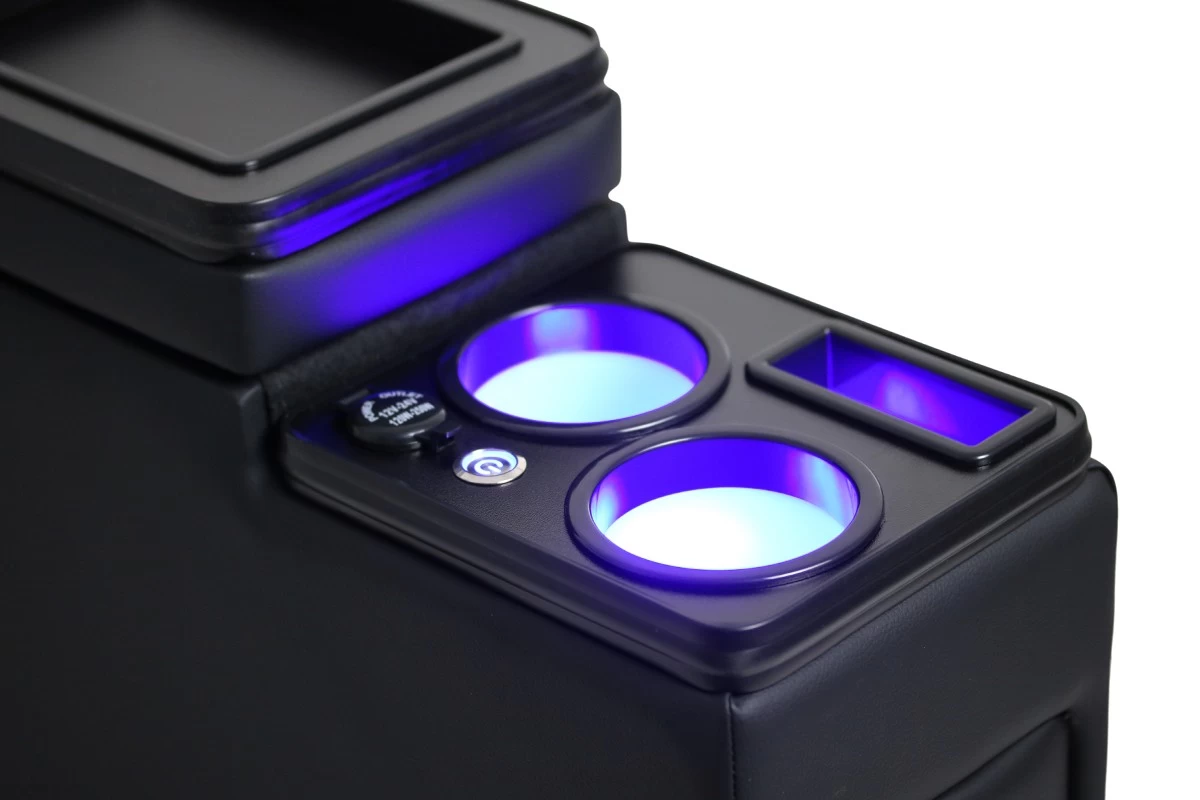 Black Edition USB Mittelkonsole Staufach Für Toyota Proace Mit LED Schwarz Glänzend 11 Black Edition USB Mittelkonsole Staufach Für Toyota Proace Mit LED Schwarz Glänzend – Bild 9