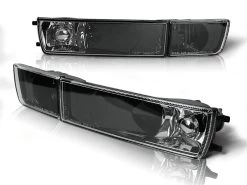 Frontblinker Set Schwarz Für VW Golf 3 / Vento Mit Nebelscheinwerfer Dummy