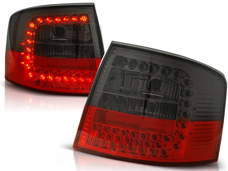 LED Rückleuchten Für Audi A6 C5 4B Avant Bj. 97-04 Rot/Smoke 3 LED Rückleuchten Für Audi A6 C5 4B Avant Bj. 97-04 Rot/Smoke