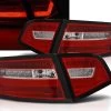 LED Lightbar Rückleuchten Für Audi A6 C6 4F Limo Bj. 08-11 Rot/Chrom