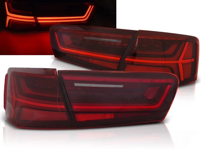 LED Lightbar Rückleuchten Für Audi A6 4G C7 Limo Bj. 2011-2014 Rot Dynamischer Blinker 3 LED Lightbar Rückleuchten Für Audi A6 4G C7 Limo Bj. 2011-2014 Rot Dynamischer Blinker