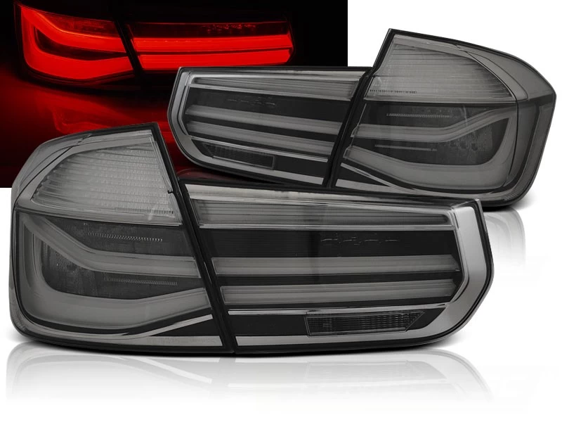 LED Lightbar Rückleuchten Für BMW F30 Limo Bj. 11-15 Smoke 3 LED Lightbar Rückleuchten Für BMW F30 Limo Bj. 11-15 Smoke