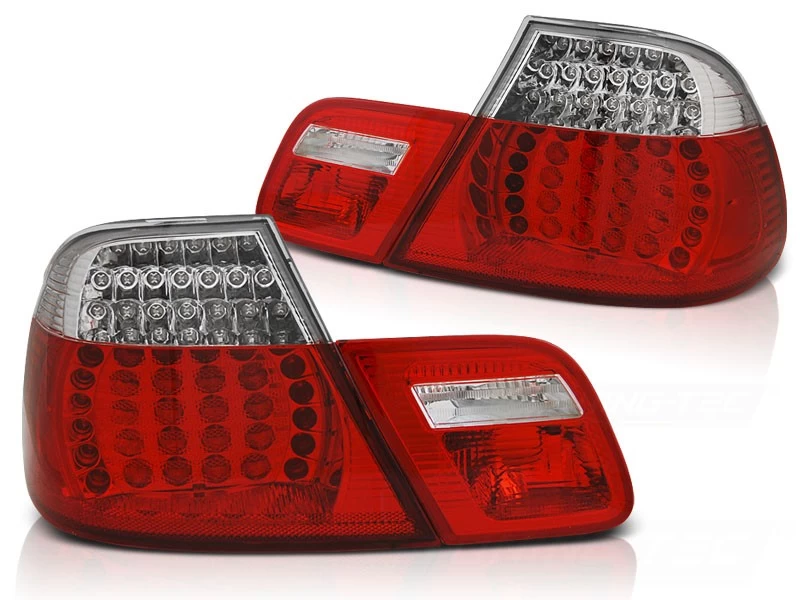 LED Rückleuchten Für BMW E46 Coupe Bj. 99-03 Rot/Chrom Dynamischer Blinker 5 LED Rückleuchten Für BMW E46 Coupe Bj. 99-03 Rot/Chrom Dynamischer Blinker – Bild 3