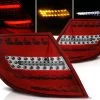 Voll LED Lightbar Rückleuchten Für Mercedes C-Klasse W204 Limo Bj. 07-10 Rot/Chrom -Scheinwerfer LDME71 WL 1280x1280