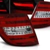 LED Lightbar Rückleuchten Für Mercedes C-Klasse W204 Kombi Bj. 07-10 Rot/Chrom