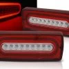 LED Lightbar Rückleuchten Für Mercedes G-Klasse W463 Bj. 90-12 Rot/Chrom Dynamischer Blinker -Scheinwerfer LDMEB6 WL 1280x1280