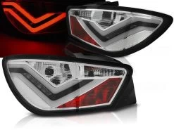 LED Lightbar Rückleuchten Für Seat Ibiza 6J 3-Türer Bj. 08-15 Chrom