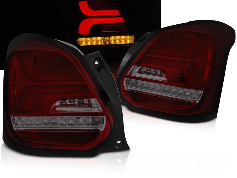 LED Lightbar Rückleuchten Für Suzuki Swift V (AZ) Bj. 2017- Rot/Smoke Dynamischer Blinker 3 LED Lightbar Rückleuchten Für Suzuki Swift V (AZ) Bj. 2017- Rot/Smoke Dynamischer Blinker