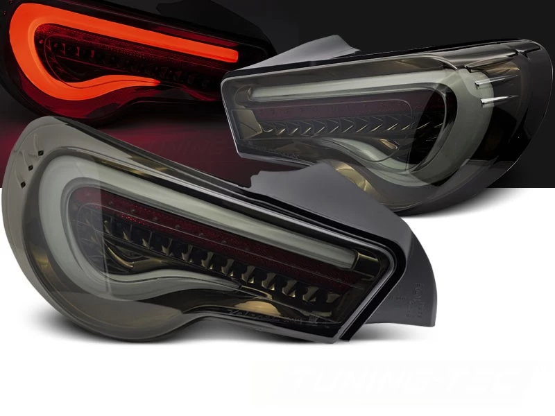LED Lightbar Rückleuchten Für Toyota GT86 Bj. 12-21 Smoke Dynamischer Blinker 3 LED Lightbar Rückleuchten Für Toyota GT86 Bj. 12-21 Smoke Dynamischer Blinker