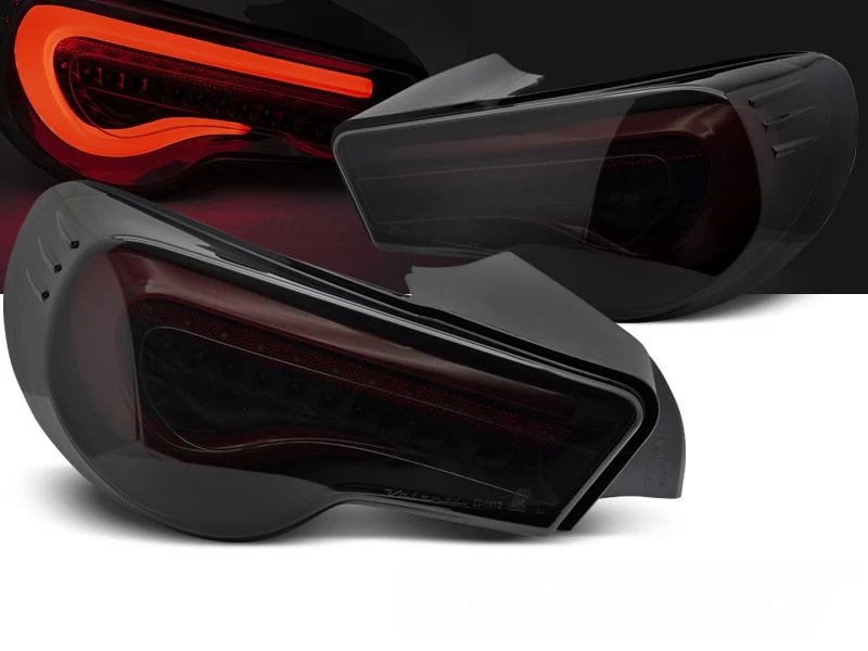 LED Lightbar Rückleuchten Für Toyota GT86 Bj. 12-21 Rot/Smoke Dynamischer Blinker 3 LED Lightbar Rückleuchten Für Toyota GT86 Bj. 12-21 Rot/Smoke Dynamischer Blinker