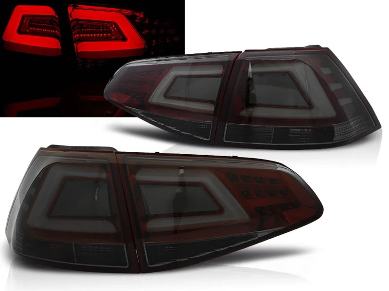 LED Lightbar Rückleuchten Für VW Golf 7 (VII) Bj. 12-17 Rot/Smoke 3 LED Lightbar Rückleuchten Für VW Golf 7 (VII) Bj. 12-17 Rot/Smoke