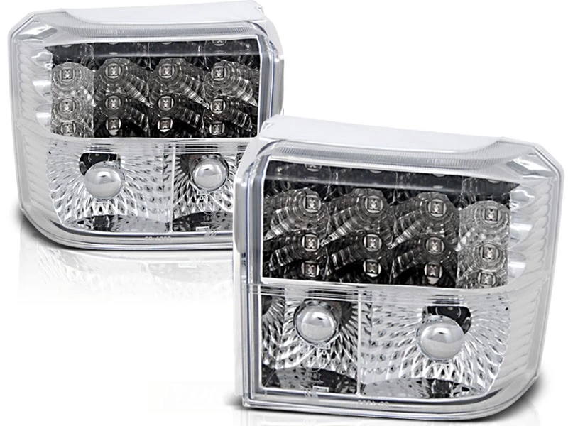 LED Rückleuchten Für VW T4 Bus Bj. 90-03 Chrom 4 LED Rückleuchten Für VW T4 Bus Bj. 90-03 Chrom – Bild 2