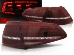 LED Rückleuchten Für VW Golf 7 (VII) Bj. 12-17 Rot/Chrom Dynamischer Blinker