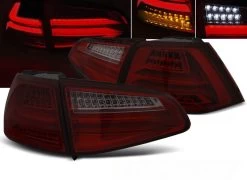 Voll LED Lightbar Rückleuchten Für VW Golf 7 (VII) Bj. 12-17 Rot/Smoke