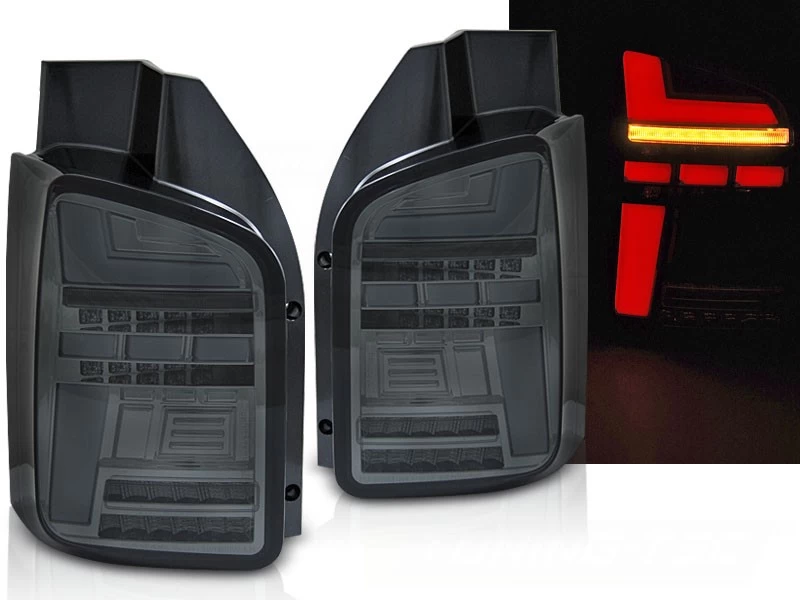 Voll LED Lightbar Rückleuchten Für VW T6 Bj. 15-19 Und T6.1 Bj. 19- Smoke (Heckklappe / LED) 3 Voll LED Lightbar Rückleuchten Für VW T6 Bj. 15-19 Und T6.1 Bj. 19- Smoke (Heckklappe / LED)