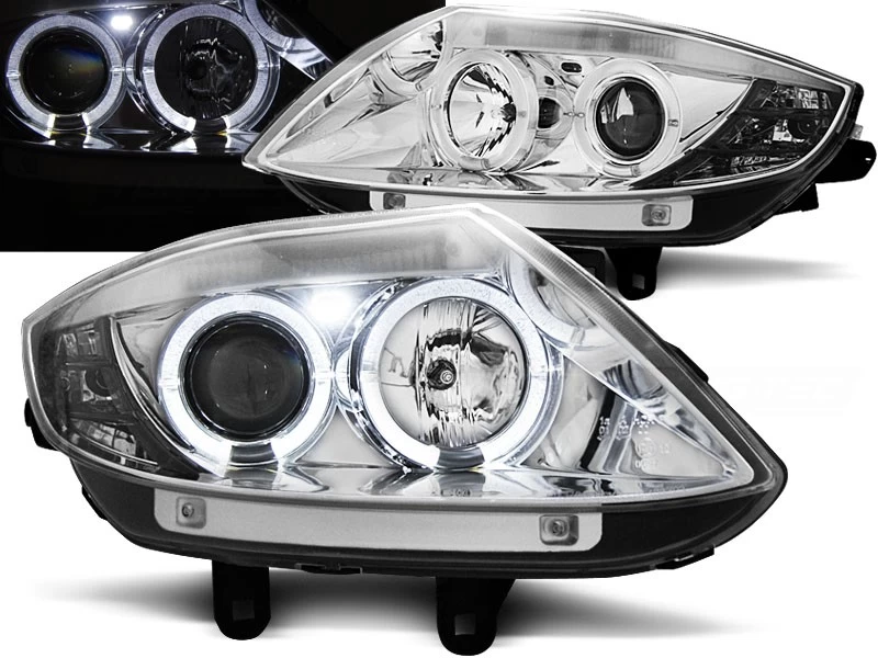 Scheinwerfer Angel Eyes Für BMW Z4 E85 E86 Bj. 02-08 Chrom 3 Scheinwerfer Angel Eyes Für BMW Z4 E85 E86 Bj. 02-08 Chrom