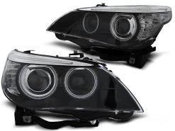 Xenon Scheinwerfer CCFL Angel Eyes Für BMW 5er E60 E61 Bj. 05-07 Schwarz