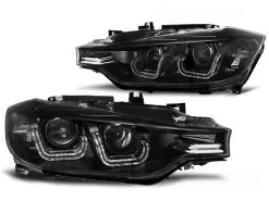Xenon Scheinwerfer DRL U-Tube Tagfahrlicht Für BMW 3er F30 F31 Bj. 11-15 Schwarz