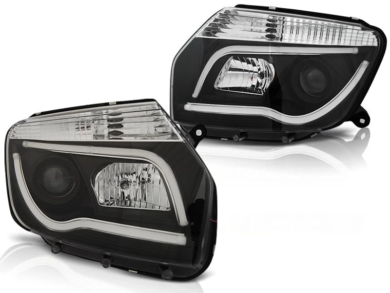 Scheinwerfer LED Tagfahrlicht Optik Für Dacia Duster Bj. 10-14 Schwarz LTI 5 Scheinwerfer LED Tagfahrlicht Optik Für Dacia Duster Bj. 10-14 Schwarz LTI – Bild 3