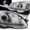 Scheinwerfer DRL LED Tagfahrlicht Für Mercedes C-Klasse W204 Bj. 07-10 Chrom