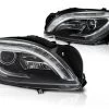 Scheinwerfer LED Tagfahrlicht Optik Für Mercedes ML W166 Bj. 11-15 Schwarz LTI -Scheinwerfer LPMED5 W 1280x1280