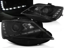 Scheinwerfer DRL LED Tagfahrlicht Für Seat Ibiza 6J Facelift Bj. 12-15 Schwarz