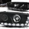 Scheinwerfer LED Tagfahrlicht Optik Für VW Scirocco 3 Bj. 08-14 Schwarz -Scheinwerfer LPVWB0 WL 1280x1280