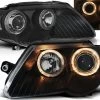 Scheinwerfer Angel Eyes Für VW Passat 3C B6 Bj. 05-10 Schwarz