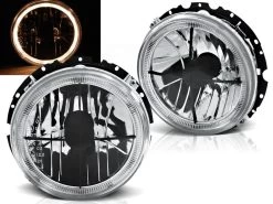 Scheinwerfer Angel Eyes Für VW Golf 1 Bj. 74-93 Chrom Mit Fadenkreuz