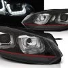 Scheinwerfer U-Tube LED Tagfahrlicht Für VW Golf 6 Bj. 08-13 Schwarz Rot Edition -Scheinwerfer LPVWP5 WL 1280x1280