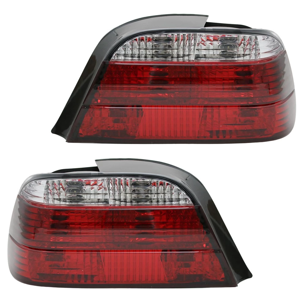 Rückleuchten Klarglas Für BMW E38 Bj. 1994-2001 Rot/Chrom 3 Rückleuchten Klarglas Für BMW E38 Bj. 1994-2001 Rot/Chrom