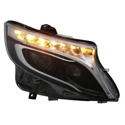 Voll LED Scheinwerfer Tagfahrlicht Für Mercedes V-Klasse / Vito W447 Bj. 14-23 Schwarz LED Blinker -Scheinwerfer MBVT447VLED 3 1280x1280